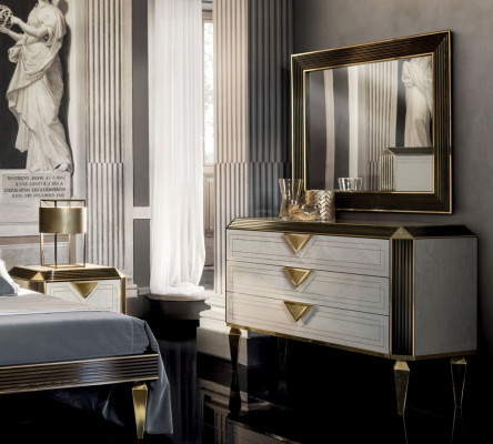 Dressers Wardrobe Mirror Design Furniture Luxury Wardrobe 2-piece Set arredoclassic