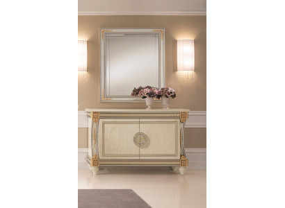 Mirror dresser cabinet chests sideboard bedroom set wood 2-piece furniture