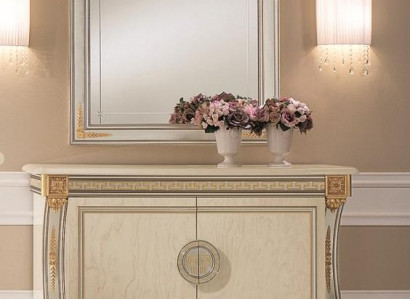 Mirror dresser cabinet chests sideboard bedroom set wood 2-piece furniture