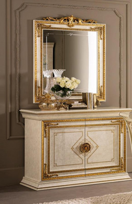 Mirror Dresser Cabinet Dressers Sideboard Bedroom Set Wood Classic Style
