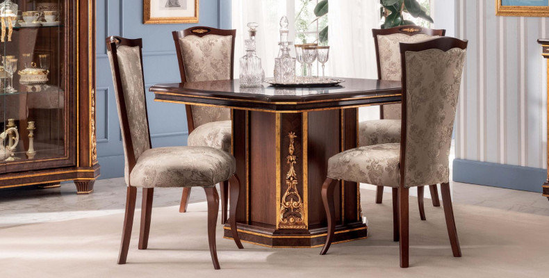 6 chair set chairs dining room suite furniture armrest Art Nouveau design