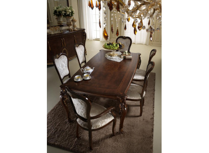Classic 6 chairs designer chairs Italian dining room furniture wood