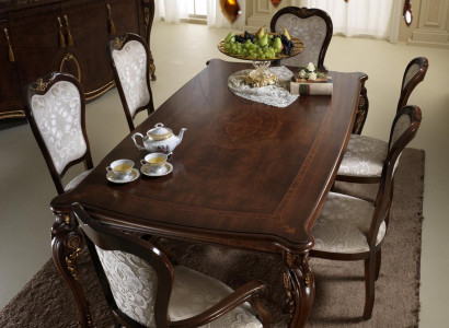 Classic 6 chairs designer chairs Italian dining room furniture wood