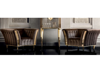 Armchair Club Lounge Reclining Chair Upholstered Sofa 1-Seater TV Velvet arredoclassic