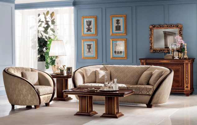 Design armchair fabric couch sofa upholstery sofas armchair TV 1 seat arredoclassic