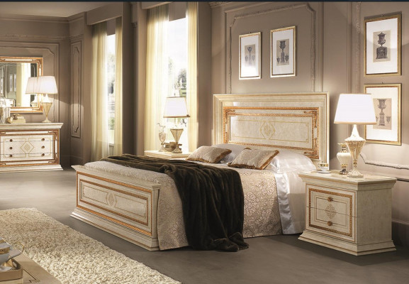 Bed Cushion Design Luxury Double Beds Hotel Wood Bedroom arredoclassic