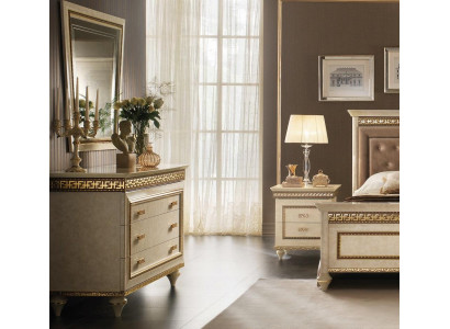 Mirror Chest Cabinet Chests Bedroom Set Wood Classical Style 2-piece.