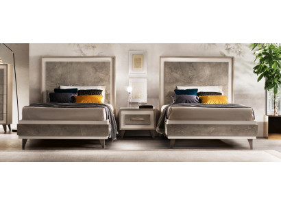 Hotel Set 2x Bed Nightstand Design Bedroom 3-piece Furniture arredoclassic
