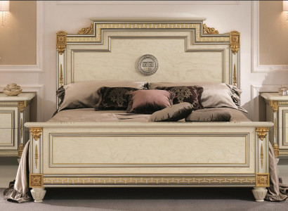 Italian furniture bed beds wooden bed real wood double bed new arredoclassic