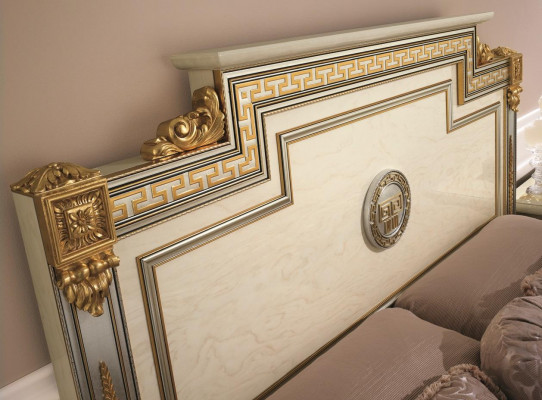 Italian furniture bed beds wooden bed real wood double bed new arredoclassic