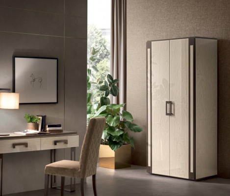 Wardrobe Bedroom Wood Cabinet Modern Style Cabinets Multi-Purpose Shelf