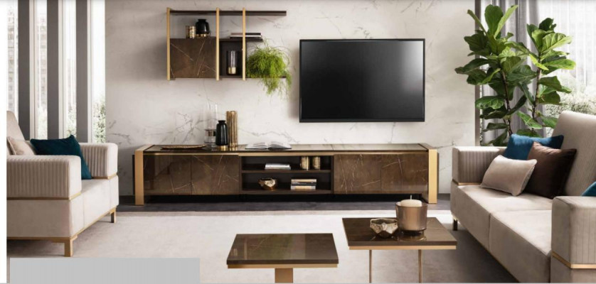 Luxury sideboard TV lowboard XXL cabinet table living room wood RTV new hotel