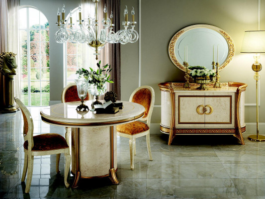 Dining table round table designer baroque rococo classic art nouveau antique
