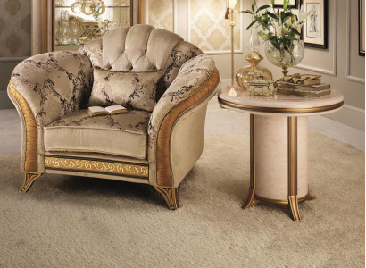 Side table, round table, coffee table, royal designer furniture, baroque.
