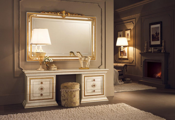 Designer console dressing table cosmetic table dresser arredoclassic wood furniture