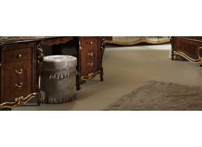 Stool Designer Luxury Stool Upholstered Seat Textile Relax Side Sofa Furniture New