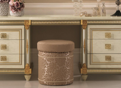 Design stool seat pouf bedroom designer round upholstered bench seat furniture new