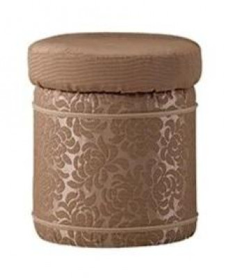 Stool Upholstered Footrest Furniture Living Benches Seat Textile Brown Design