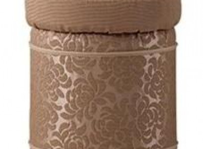 Stool Upholstered Footrest Furniture Living Benches Seat Textile Brown Design