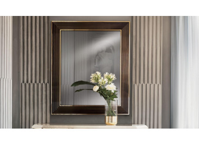Wall mirror wood frame mirror furniture arredoclassic 100x120cm wood frame wall