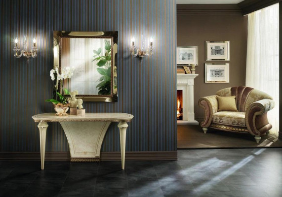Classic mirror wall mirror real wood frame luxury new baroque arredoclassic