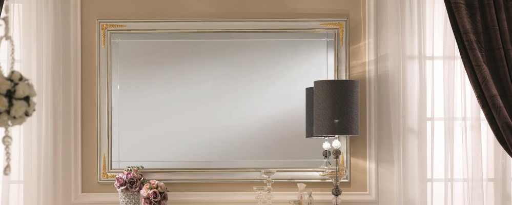 Mirror, wall mirror, hallway mirror, rectangular wood wall decoration, little mirror, baroque.