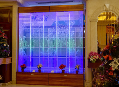 Wall panel water bubbles LED water wall design water wall