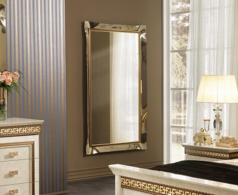 Classic wall mirror, baroque furniture mirror, glass frame wall gold 105x170cm