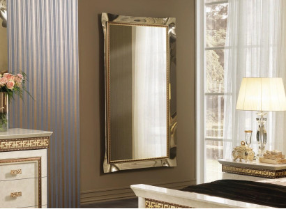 Classic wall mirror, baroque furniture mirror, glass frame wall gold 105x170cm