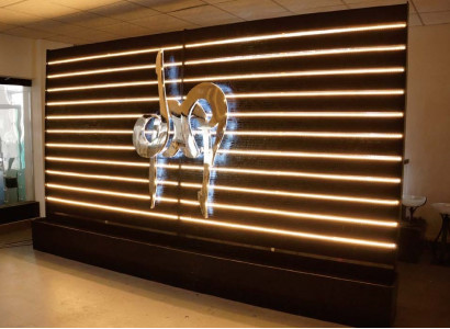 Wall panel water wall LED design walls partition waterfall