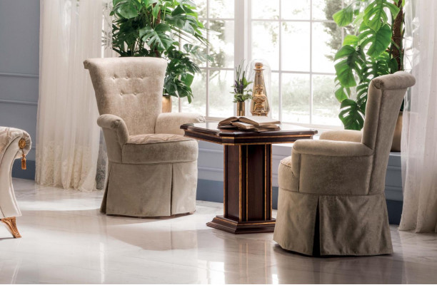 Living room coffee table side table table real wood Arredoclassic