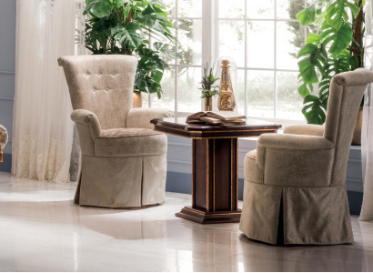 Living room coffee table side table table real wood Arredoclassic