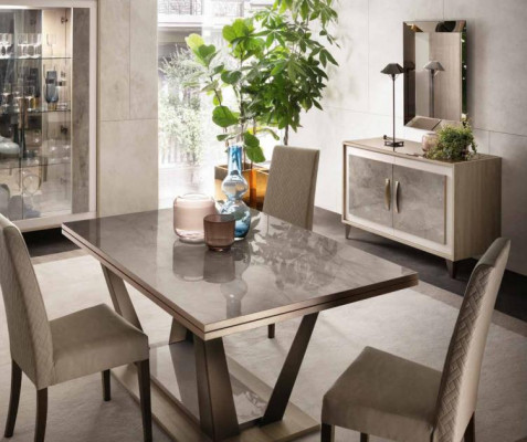 Dining table, dining room, living room set, wood design, Italian furniture