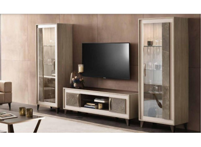Sideboard Luxury Display Cabinet Glass Modern Style Italian