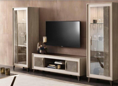 Sideboard Luxury Display Cabinet Glass Modern Style Italian