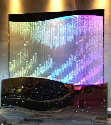 Wall panel water bubbles LED water wall designer water wall