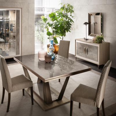 Luxury Furniture Dining Table Table Dining Room Living Room Wood Stainless Steel Design Tables New
