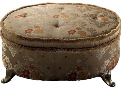 Oval table, Chesterfield upholstered stool, footstool, ottoman, sofa, side round