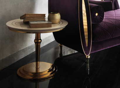 Side table, table, round table, coffee table, royal designer furniture, designer stainless steel