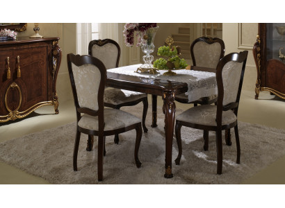 Design 4x chairs armchair set chair group dining room ensemble wood arredoclassic