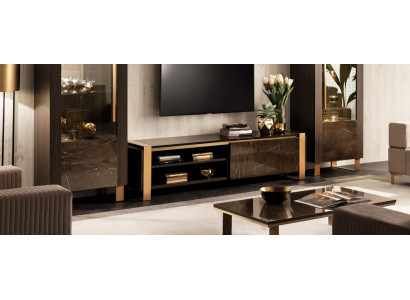 Designer TV sideboard cabinet side low board shelf room luxury living