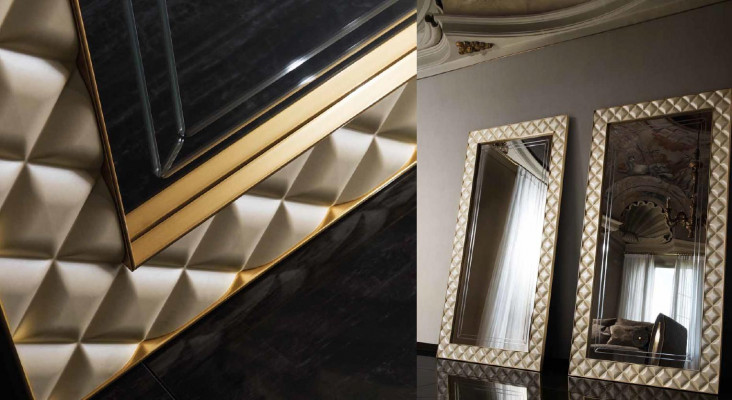 Free-standing mirror large mirror XXL royal rococo baroque art nouveau designer