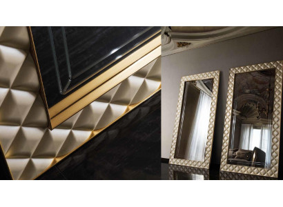 Free-standing mirror large mirror XXL royal rococo baroque art nouveau designer