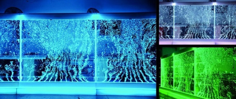 LED water wall bar shelf column water columns counter shelves partition