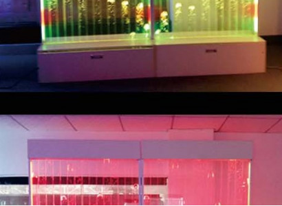 Modern decorative partition water walls LED water wall illuminated wall