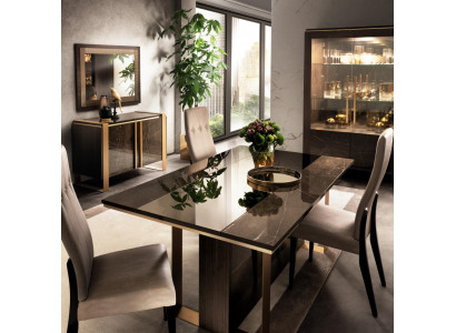 Designer dining table classic wooden dining room living room 160x90 cm new