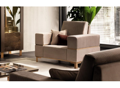 Design luxury armchair chair sofa 1-seater TV lounge chaise sofa arredoclassic