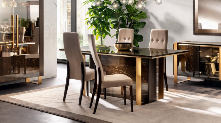 Dining table set dining room living room ensemble wood design tables 200x100cm