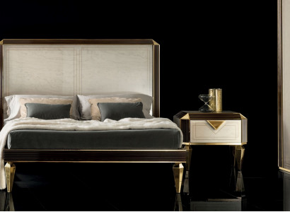 Bed Beds Hotel Luxury Designer Double Marriage Bedroom Beige arredoclassic