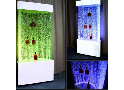 LED water wall bar shelf fixture store counter water column venue